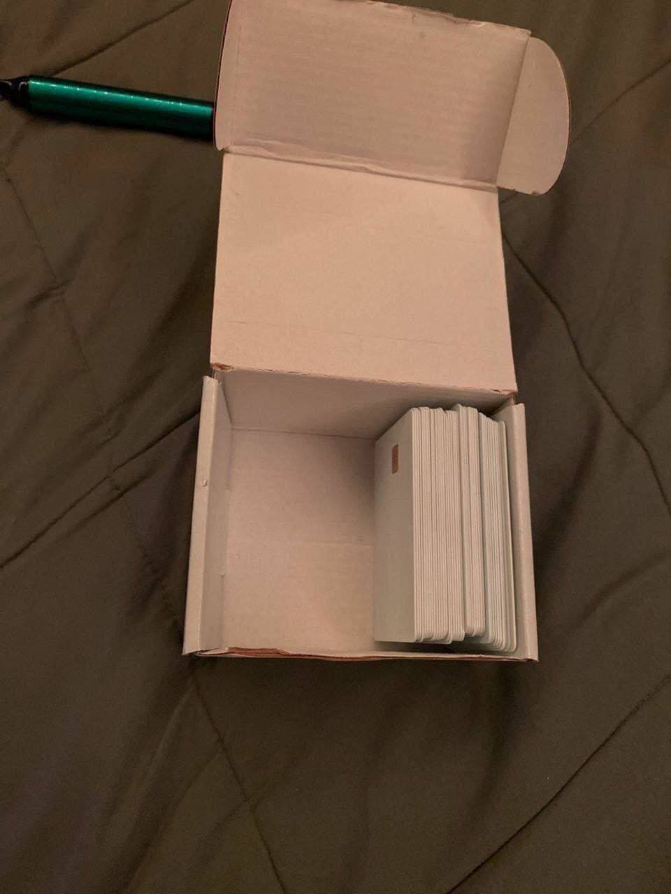 Blank cards